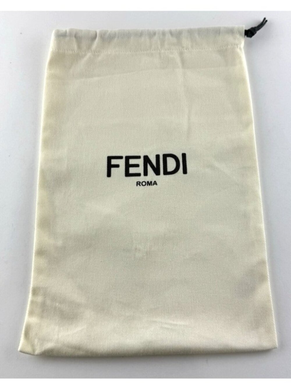 Fendi Roma Ivory Back Drawstring Dust Bag  13” X 8"